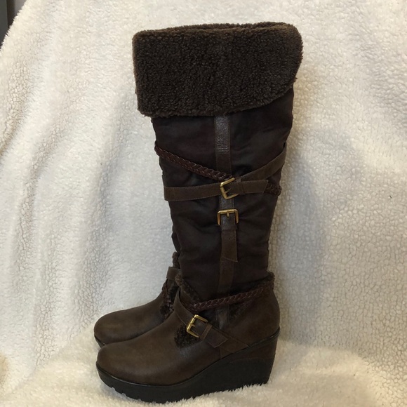 Women’s Aldo Knee-high Platform Boots Vintage - Picture 2 of 16